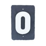 Número 0 en pizarra de 180x120mm para rotulación - NZ04000 - 01