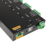 Adaptador industrial USB 2.0 a RS232 RS422 RS485 de 4 puertos - UB09400 - 03