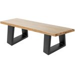 Pies rectangulares para mesita y banqueta. Patas en acero negro 250 x 80 x 200 mm 2-pack - IP02100 - 04