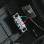 Semáforo para interior y exterior IP65 negro de 2 x 200mm de 220V con luces LED verde y roja - SM04100 - 04