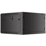 Armario Rack mural 19" 6U F600 600x600x379mm pared desmontado DIY negro Lanberg - WK36400 - 04