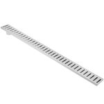 Canaleta de desagüe 90x7.5cm con rejilla en acero inoxidable mate - KS41700 - 09