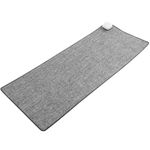 Alfombra y superficie térmica gris claro de 80x32cm 77W con calefacción para escritorio suelo y pies - HP00900 - 01
