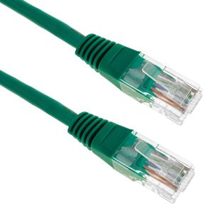 Cable de red ethernet Cat. 5e UTP de 0,25 m de color verde