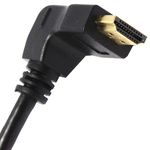Cable HDMI de tipo HDMI-A macho a HDMI-A macho angulo izquierda 25cm - HE07600 - 03