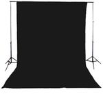 Fondo de tela de 300x300 cm de color negro - EQ01300 - 02