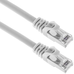 Cable de red ethernet Cat. 6a FTP de 0,5 m de color blanco