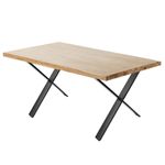 Pies en 'X' para mesa. Patas en acero negro 680 x 80 x 710 mm 2-pack - IP00100 - 04