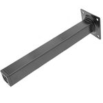 Pies cuadrados para mesa y mueble. Patas en acero negras de 75cm 4-pack - S005300 - 06