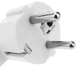 Cable de alimentación eléctrico IEC-60320 C5 a schuko macho de 1.8 m blanco - FB09500 - 02