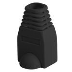 Cubierta de goma Lanberg para conector RJ45 de color negro Pack de 100uds - RP15600 - 03