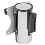 Fijación de pared en acero inoxidable con 2 m de cinta retráctil roja - BB02100 - 05