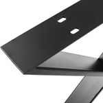 Pies en 'X' para mesa. Patas en acero negro 680 x 80 x 710 mm 2-pack - IP00100 - 07