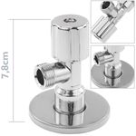 Llave de paso en escuadra cierre pistón regulable 1/2"-3/8" - KS18400 - 02