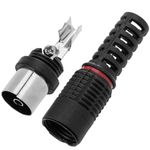 Conector coaxial TV-hembra negro - TT02800 - 02