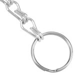 Tirador de cisterna para WC con cadena metálica y empuñadura blanca - KS16500 - 05