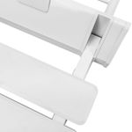 Asiento de ducha abatible. Silla plegable con pies de plástico y aluminio gris 320x328mm - SA17600 - 08