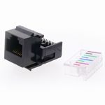 Keystone RJ45 hembra a TB110 Cat.5e UTP Montaje automático sin herramientas - RC06600 - 01