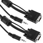 Super cable VGA con jack de audio de 3,5 mm macho macho de 10 m - VZ00500 - 01