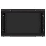 Armario Rack mural 19" 6U F450 600x450x379mm pared desmontado DIY negro Lanberg - WK31500 - 10