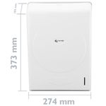 Dispensador de toallas de papel para baño en blanco 274x103x373mm - KS06300 - 03