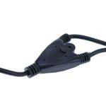 Cable de alimentación duplicador de schuko de 1.8m. 1 x Schuko macho a 2 x Schuko hembra - FB08600 - 07