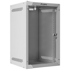 Armario Rack mural 10" 9U F310 280x310x469mm pared desmontado DIY blanco Lanberg