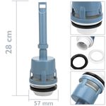 Mecanismo de descarga para tanque bajo - KS17000 - 02