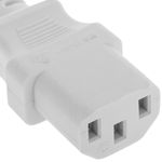 Cable de alimentación IEC-60320 blanco C13-C14 1.8 m - CH08400 - 03