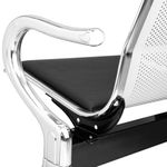 Bancada para sala de espera con sillas ergonómicas acolchadas de 4 plazas - WC04400 - 05