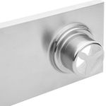 Canaleta de doble desagüe 70x10cm con rejilla en acero inoxidable mate - KS42500 - 06