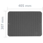 Alfombrilla escurreplatos de silicona 405x307 mm gris - KT14300 - 02