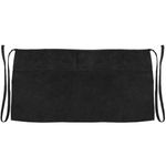 Delantal de camarero 60 x 30 cm negro de cintura corto con 3 bolsillos - MM10000 - 01