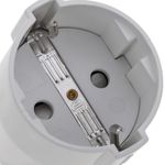 Clavija enchufe schuko recto hembra blanco - CM04500 - 04