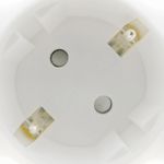 Multiplicador adaptador de clavija enchufe schuko doble blanco redondeado - IA09800 - 05