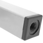 Pies cuadrados para mesa y mueble. Patas en acero gris de 10cm 4-pack - IO05300 - 05