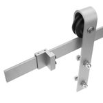 Raíl guía para puerta corredera de color acero mate de 2m fijación lateral - S021700 - 08