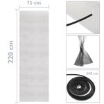 Mosquitera para puerta 2 piezas de 75 x 220 cm - AH04400 - 03