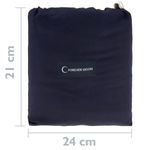 Saco de dormir de viaje 180 x 210 cm microfibra azul - CO14000 - 03