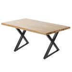 Pies en 'X' para mesa. Patas en acero negro 590 x 50 x 710 mm 2-pack - IP00400 - 04