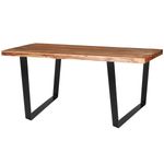 Pies rectangulares para mesa. Patas en acero negro 700 x 80 x 710 mm 2-pack - IP01400 - 05