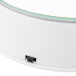 Base giratoria eléctrica 14cm blanco con espejo. Plataforma rotatoria con iluminación LED - SR03500 - 05