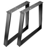 Pie rectangular para mesa. Pata en acero negro 695 x 85 x 720 mm (SOLO 1 unidad) - SA36600 - 06