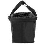 Cesta de bicicleta desmontable para manillar de lona negra impermeable con cremallera - BK08200 - 09