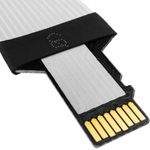 Adaptador de microSD TF a slot de tarjeta SD SDHC SDXC con cable plano de 48 mm - SL00100 - 04