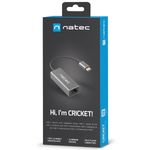 Adaptador ethernet USB-C a RJ45 tarjeta de red Natec Cricket USB 3.1 1Gbps NNC-1925 - NT38800 - 05