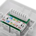 Placa de pared de 80x80 de 1 RJ45 Cat.5e UTP - RI05100 - 05