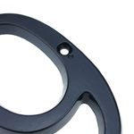 Número 9 en metal negro de 95mm con tornillería para rotulación - NZ01900 - 04