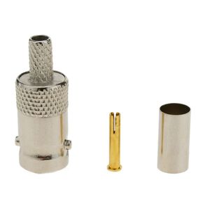 Conector de cable coaxial BNC hembra (RG58)