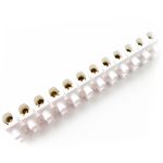 Regleta de conexión de cables eléctricos de sección 10mm² blanca - VH06200 - 01